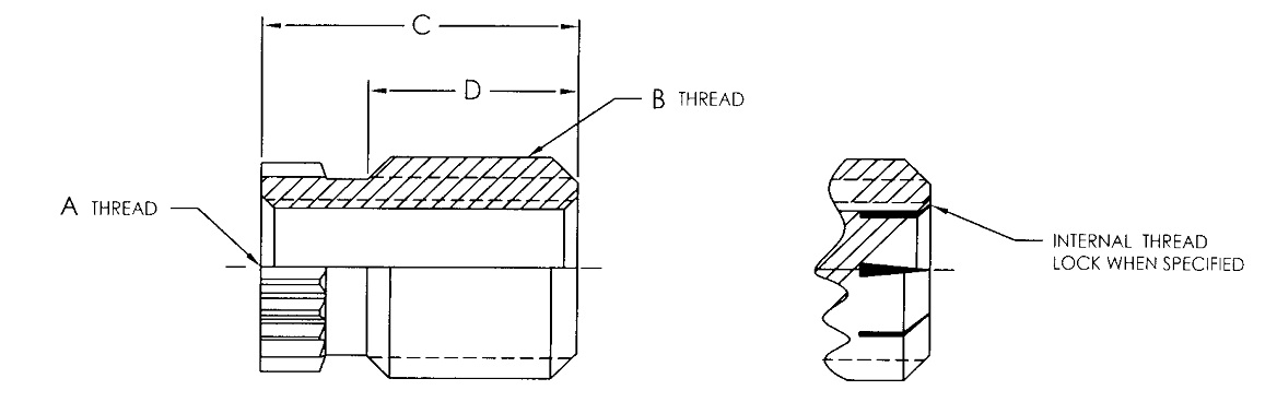 0300 Projection-60° - RH - .120? Min Thread - Internal Threading