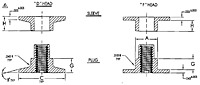 106 Thin Panel Series Delron Inserts - Threaded Fastener Self Locking Helical Coil, Grommet Type