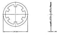 40S142 Ring - Retaining Stud Assembly