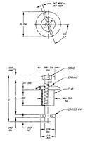 Stud Assembly Non-Magnetic - Slotted