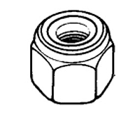 Nylstop Nut - Hex , Light - 900 MPa / 120 °C – Passivated