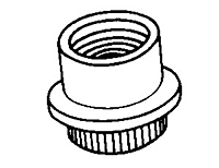 Nut- Clinch Flush Mounting , Miniature , 450°F&nbsp;