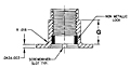 104 Thin Panel Series Delron Inserts - Threaded Fastener Non-Metallic Locking, Grommet Type_F Head Plug