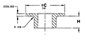 104 Thin Panel Series Delron Inserts - Threaded Fastener Non-Metallic Locking, Grommet Type_F Head Sleeve