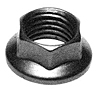 H42 Wrenchable Six Point Nut - Cres Steel, Reduce Height