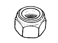 Nut - Self-Locking,Hexagon - Low Height Non-Metallic Insert , 250°F
